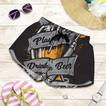 Play Dart Drink Beer Print Women's Shorts