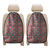 Playing Card Suits Check Pattern Print Car Seat Organizers