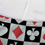 Playing Card Suits Check Pattern Print Sofa Cover