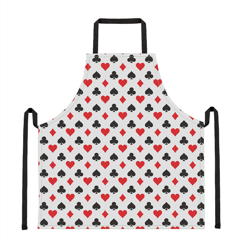 Playing Card Suits Pattern Print Apron