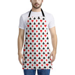 Playing Card Suits Pattern Print Apron