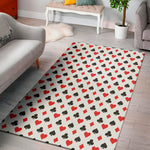 Playing Card Suits Pattern Print Area Rug