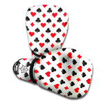 Playing Card Suits Pattern Print Boxing Gloves