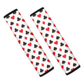 Playing Card Suits Pattern Print Car Seat Belt Covers
