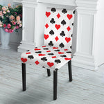 Playing Card Suits Pattern Print Dining Chair Slipcover