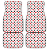 Playing Card Suits Pattern Print Front and Back Car Floor Mats