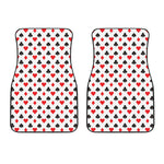 Playing Card Suits Pattern Print Front Car Floor Mats