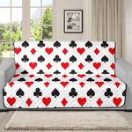 Playing Card Suits Pattern Print Futon Protector