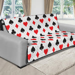 Playing Card Suits Pattern Print Futon Protector