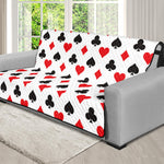 Playing Card Suits Pattern Print Futon Protector