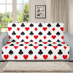 Playing Card Suits Pattern Print Futon Protector