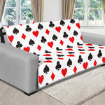 Playing Card Suits Pattern Print Futon Protector