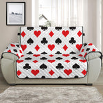 Playing Card Suits Pattern Print Half Sofa Protector