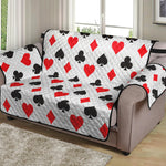 Playing Card Suits Pattern Print Loveseat Protector