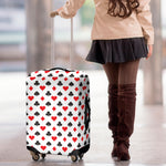 Playing Card Suits Pattern Print Luggage Cover