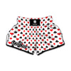 Playing Card Suits Pattern Print Muay Thai Boxing Shorts