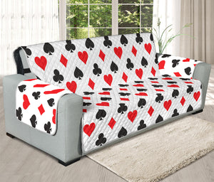 Playing Card Suits Pattern Print Oversized Sofa Protector