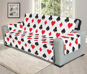 Playing Card Suits Pattern Print Oversized Sofa Protector