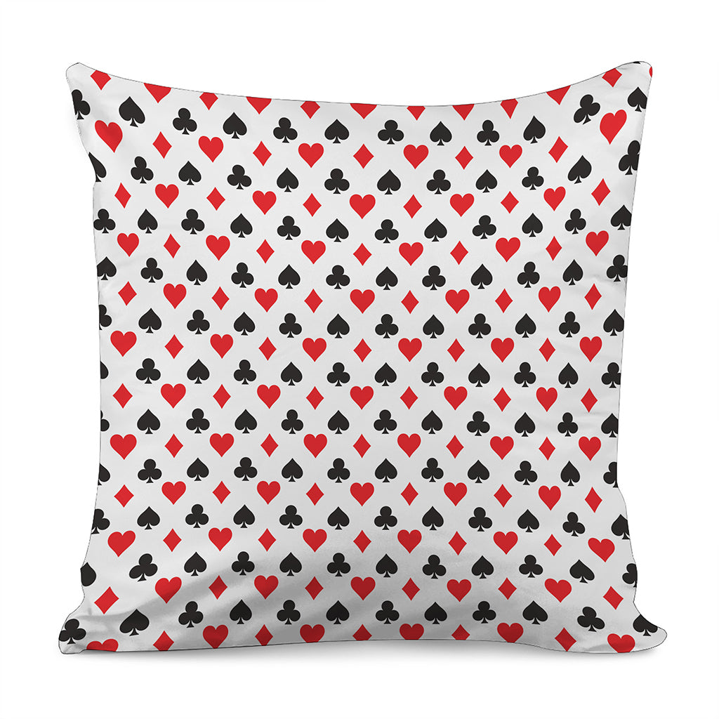 Playing Card Suits Pattern Print Pillow Cover