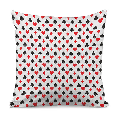Playing Card Suits Pattern Print Pillow Cover