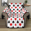 Playing Card Suits Pattern Print Recliner Protector