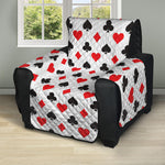 Playing Card Suits Pattern Print Recliner Protector