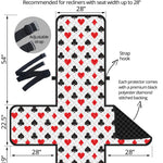 Playing Card Suits Pattern Print Recliner Protector