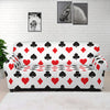 Playing Card Suits Pattern Print Sofa Cover