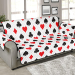 Playing Card Suits Pattern Print Sofa Protector