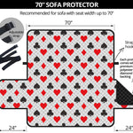 Playing Card Suits Pattern Print Sofa Protector