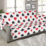 Playing Card Suits Pattern Print Sofa Protector