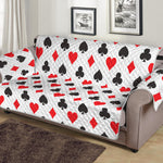 Playing Card Suits Pattern Print Sofa Protector