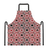 Playing Card Suits Plaid Pattern Print Apron