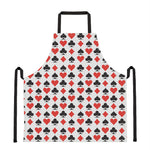 Playing Card Symbols Pattern Print Apron