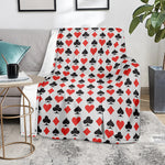 Playing Card Symbols Pattern Print Blanket