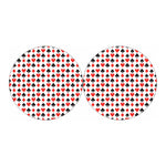 Playing Card Symbols Pattern Print Car Coasters