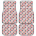 Playing Card Symbols Pattern Print Front and Back Car Floor Mats