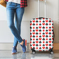 Playing Card Symbols Pattern Print Luggage Cover