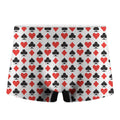 Playing Card Symbols Pattern Print Men's Boxer Briefs