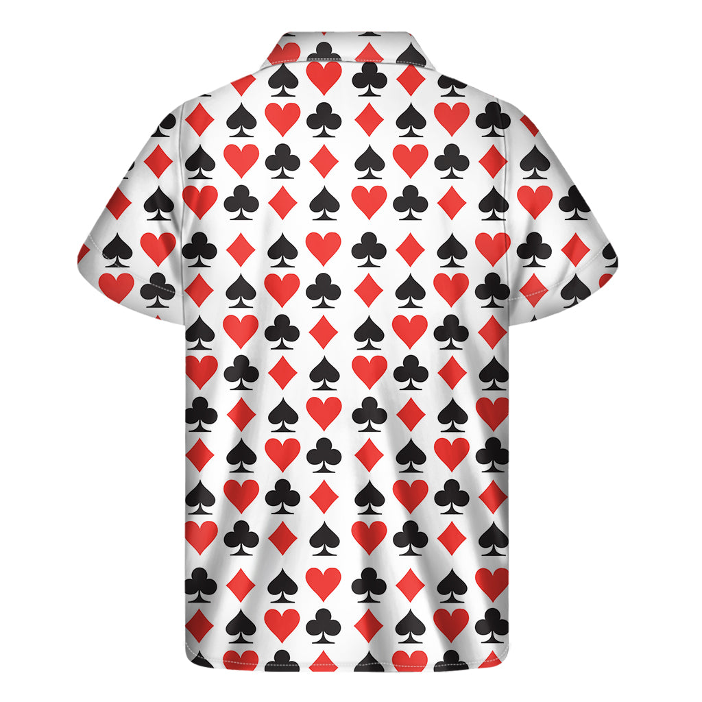 Playing Card Symbols Pattern Print Men's Short Sleeve Shirt – GearFrost