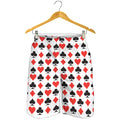 Playing Card Symbols Pattern Print Men's Shorts