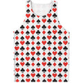 Playing Card Symbols Pattern Print Men's Tank Top