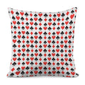 Playing Card Symbols Pattern Print Pillow Cover