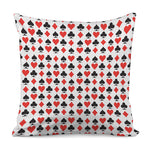 Playing Card Symbols Pattern Print Pillow Cover