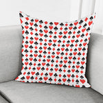 Playing Card Symbols Pattern Print Pillow Cover