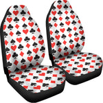 Playing Card Symbols Pattern Print Universal Fit Car Seat Covers