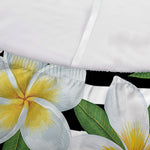 Plumeria Flower Striped Pattern Print Sofa Cover