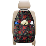 Poinsettia Flower Pattern Print Car Seat Organizers