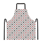 Poker Playing Card Suits Pattern Print Apron