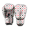 Poker Playing Card Suits Pattern Print Boxing Gloves